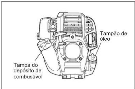 Tampa do depósito de combustível Tampão de óleo