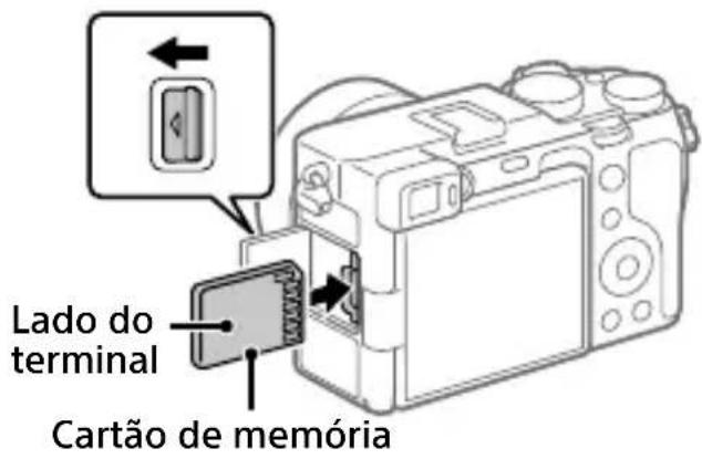 SONY Alpha 7C II - Inserir a bateria (fornecido)/cartão de memória (vendido separadamente) na câmara - 2