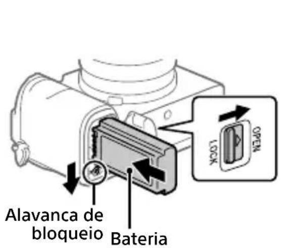 SONY Alpha 7C II - Inserir a bateria (fornecido)/cartão de memória (vendido separadamente) na câmara - 1