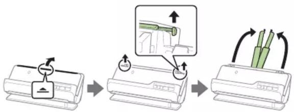 EPSON ES-C220 - Straight path position • Position de chemin droit - 4