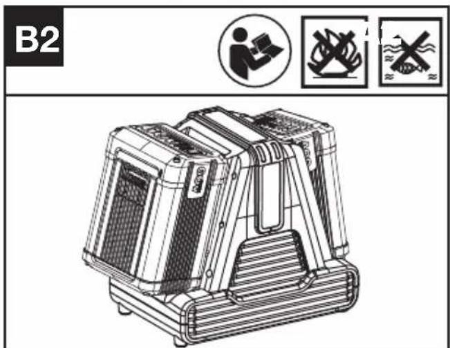 KRESS KG470.9 - Oplad batteriet (Se Fig. B2) - 1