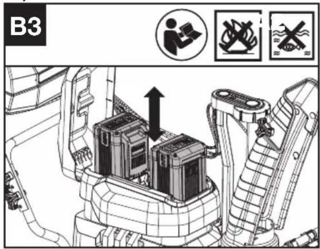 KRESS KG470.9 - Extraer O Instalar La Bateria (Véase la Fig. B3) - 1