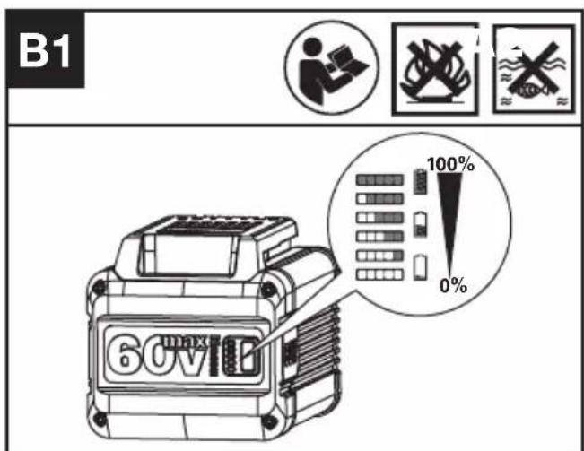 KRESS KG470.9 - Checking the battery charge condition (See Fig. B1) - 1
