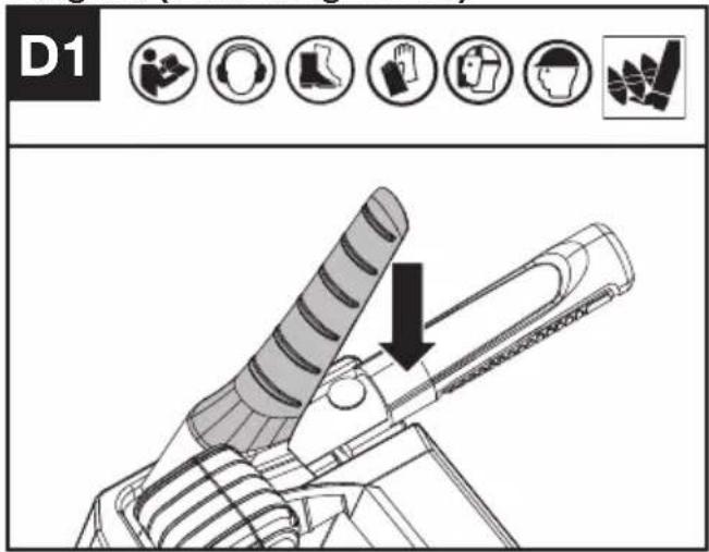 KRESS KG470.9 - Avviamo e arresto della trazione integrale (Vedere Fig. D1 D2) - 1
