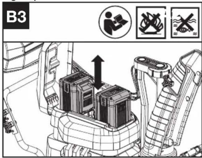 KRESS KG470.9 - Charging the battery pack (See Fig. B2) - 2