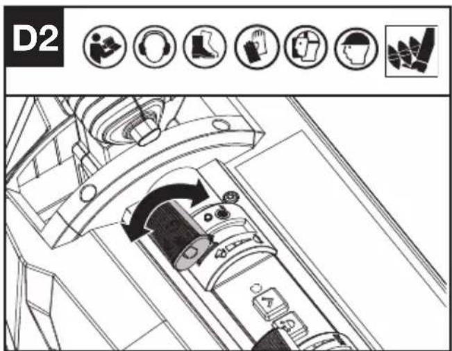 KRESS KG470.9 - Avviamo e arresto della trazione integrale (Vedere Fig. D1 D2) - 2