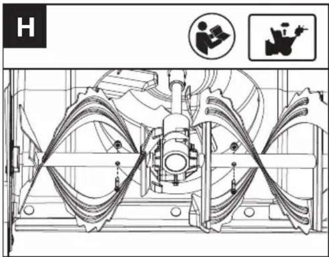 KRESS KG470.9 - Replacing Shear Bolts (See Fig. H) - 1