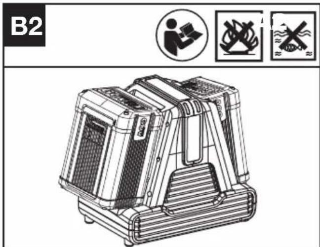 KRESS KG470.9 - Laden van het accupack (Zie Fig. B2) - 1