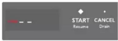 START CANCEL Resume Drain