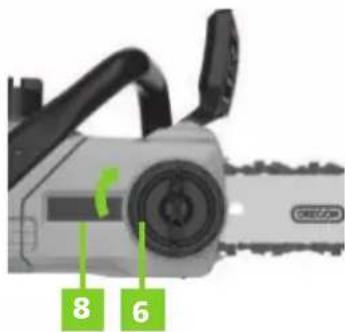 Greencut GS200L - REGOLAZIONE DELLA TENSIONE DELLA CATENA - 2