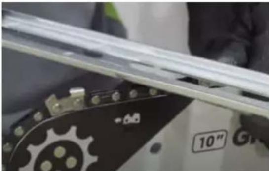 Greencut GS240C - SHARPENING THE CHAIN TEETH - 2