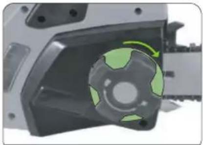 Greencut GS240C - CONTROL AND TENSIONING OF THE CHAIN - 2