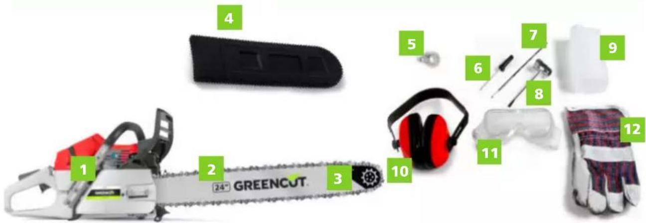 Greencut GS720X - CONTENUTO DELLA CONFEZIONE - 1
