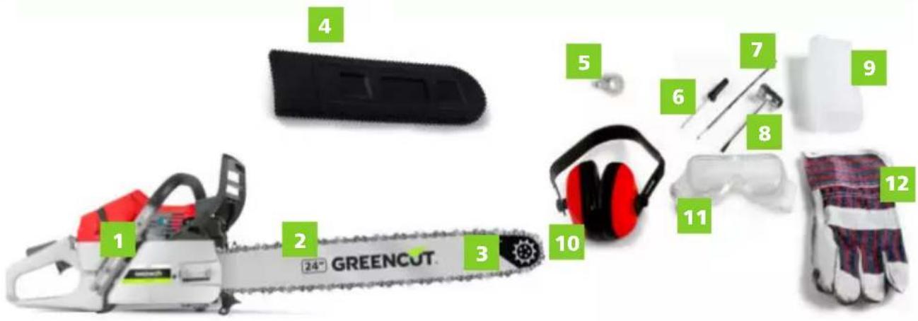 Greencut GS720X - CONTENIDO DE CAJA - 1