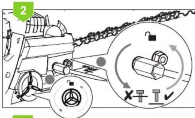 Greencut GS560L - ADJUSTMENT OF CHAIN TENSION - 2