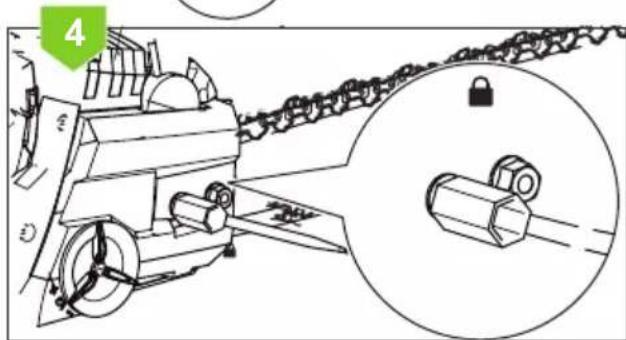 Greencut GS560L - ADJUSTMENT OF CHAIN TENSION - 4