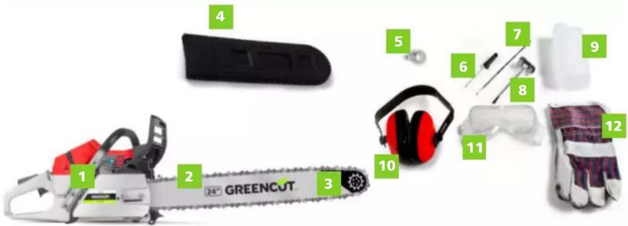 Greencut GS750X - CONTENU DE LA BOITE - 1