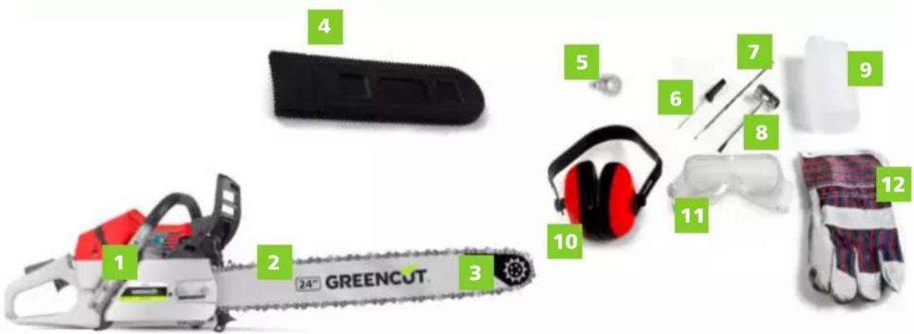 Greencut GS750X - BOX INHALT - 1