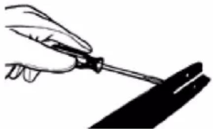 Greencut PP400L - TO CLEAN THE GUIDE BAR RAILS - 1
