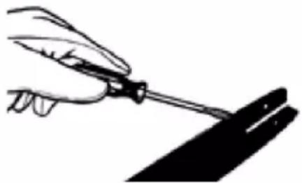 Greencut PP400L - POUR NETTOYER LES RAILS DU GUIDE-CHAÎNE - 1