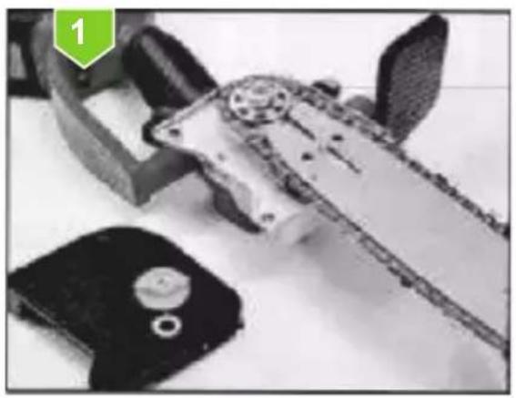 Greencut GSM210L - ASSEMBLY OF THE CHAIN AND THE SWORD - 1