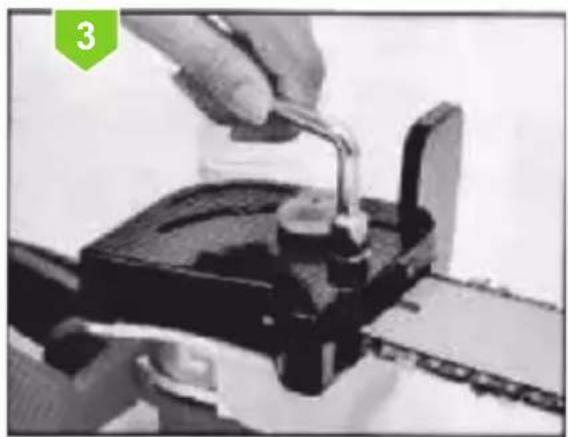 Greencut GSM210L - ASSEMBLY OF THE CHAIN AND THE SWORD - 3