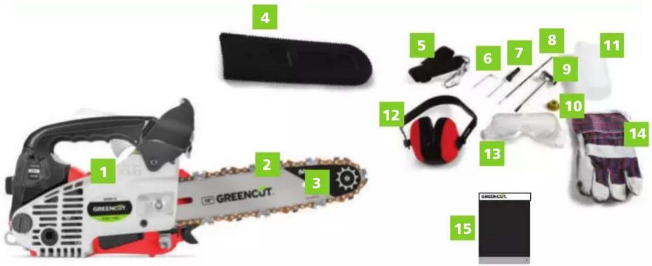 Greencut GS280X-10 - CONTENIDO DE CAJA - 1