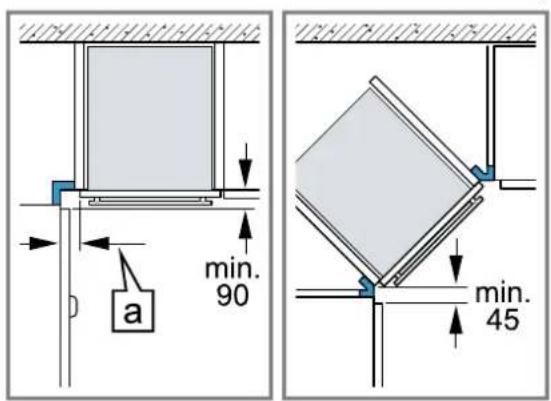 SIEMENS CM724G1B2 - Installation dans un angle - 1