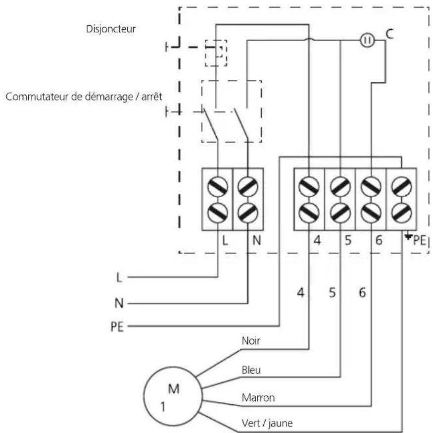 Greencut BAS130C - CONNEXIONS ÉLECTRIQUES - 1