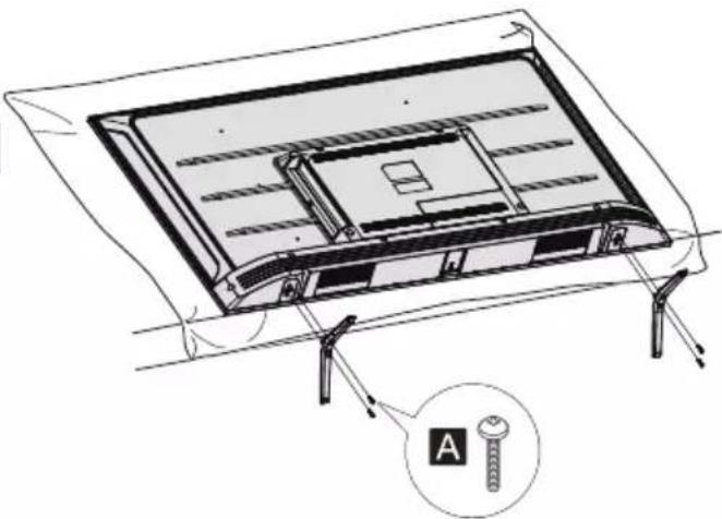 PANASONIC TX-65LXW724 - Montare il piedistallo - 1