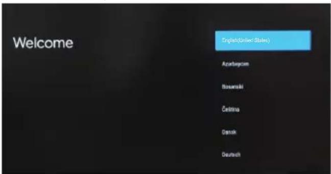 PANASONIC TX-65LXW724 - Google - Configuration initiale - 1