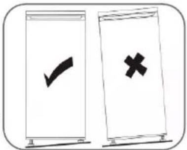 Diagram showing two vertical bars with checkmark and cross symbols, likely indicating approval or rejection status.
