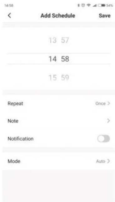 TECHWOOD TAR-2036 - Choisir l'horaire puis Appuyer sur « Save » ou « Enregistrer » pour sauvegarder - 1