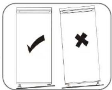 Diagram showing two vertical panels with checkmark and cross symbols, likely indicating approval or rejection status.