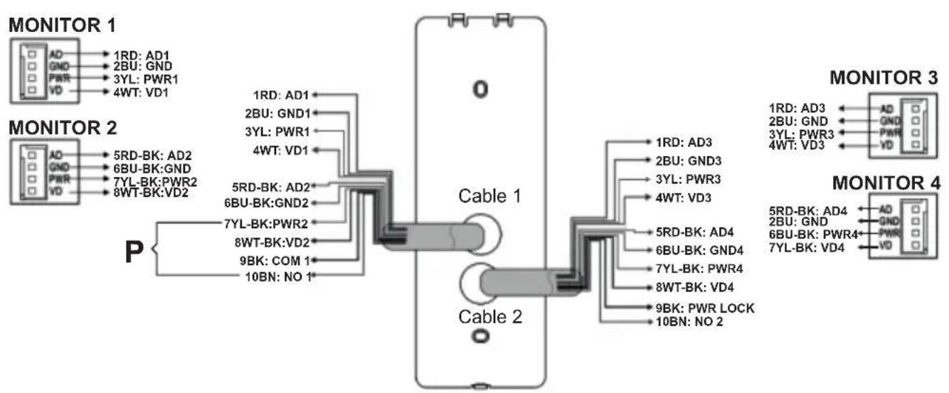 VIBELL OR-VID-EX-1063KV - Διάγραμμα σύνδεσης OR-VID-EX-1063KV - 2