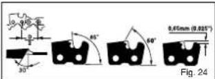 Prowork PBK 35 - GUIDE BAR MAINTENANCE: - 2