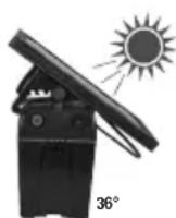 Horizont Ranger AS180 - DETERMINE THE CORRECT ANGLE OF INCLINATION FOR THE SOLAR PANEL. - 3