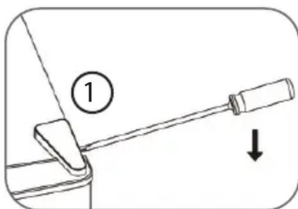 ① ↓