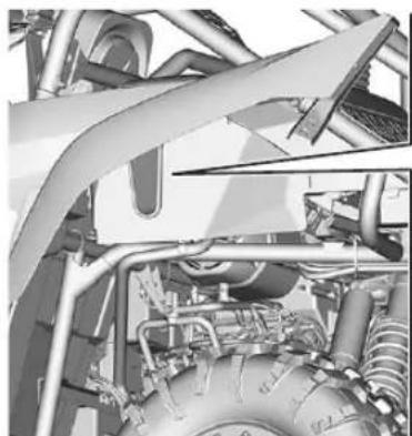 YAMAHA YXZ1000R SS (2024) - Contrôle du niveau du liquide de refroidissement - 1