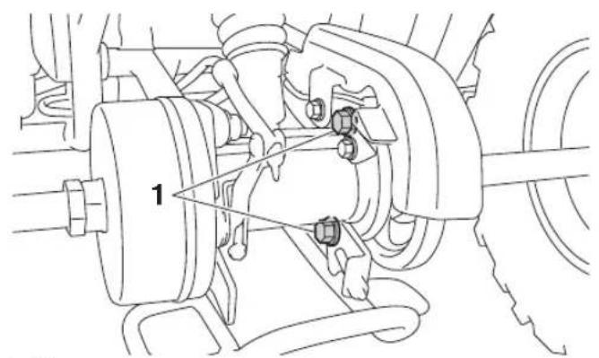 YAMAHA YFM110R (2024) - Réglage de la tension de la chaîne de transmission - 1