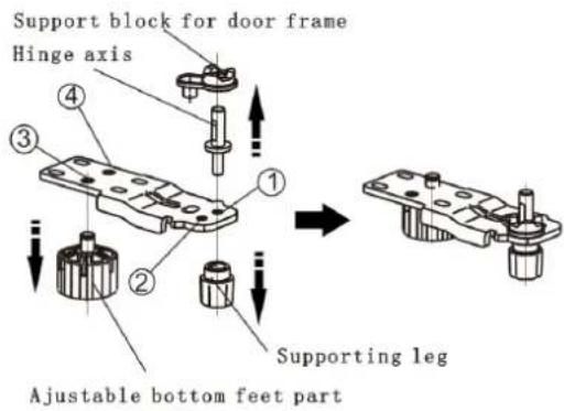 HISENSE FV298N4ACE - Reversing the door - 8