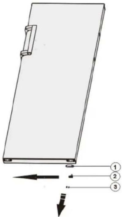 HISENSE FV298N4ACE - Reversing the door - 4