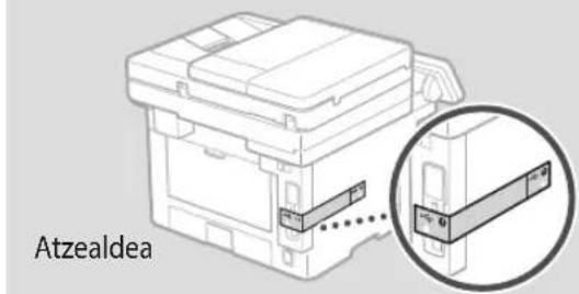 CANON i-SENSYS MF461dw - Kendu ontziratzeko material guztia. - 2