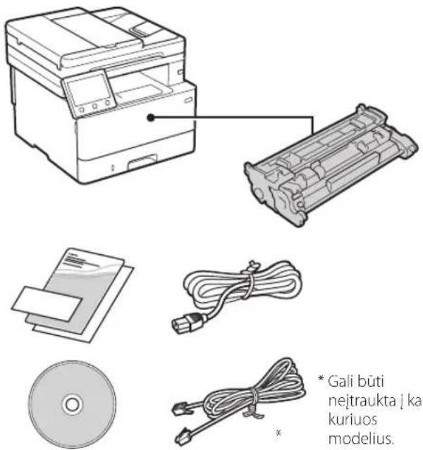 CANON i-SENSYS MF461dw - Pridedamų daiktų patikrinimas - 1