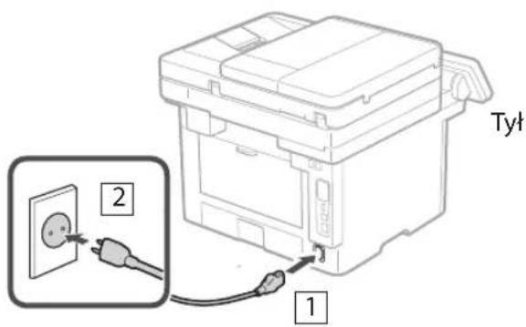 CANON i-SENSYS MF461dw - Podłączenie przewodu zasilającego - 1