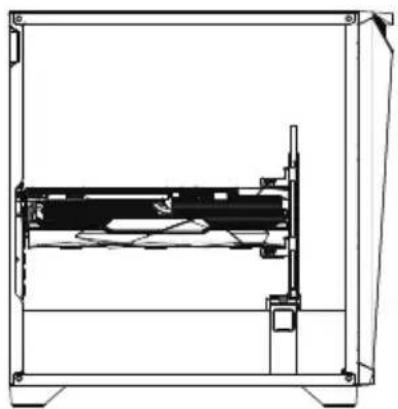 MSI MPG Gungnir 300R Airflow - GPU vertical et support GPU installé à l'avant droit - 1