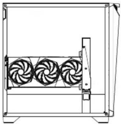 MSI MPG Gungnir 300R Airflow - GPU horizontal et support GPU installé à l'avant droit - 1