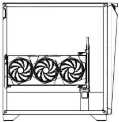MSI MPG Gungnir 300R Airflow - GPU horizontal et support GPU installé à l'arrière droit - 1