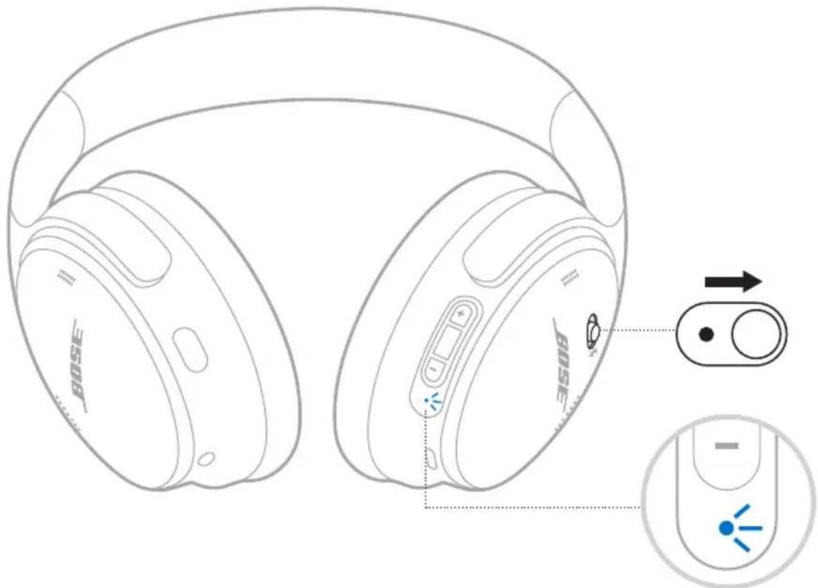 BOSE QuietComfort Headphones - Connexion à l'aide des commandes du produit - 1