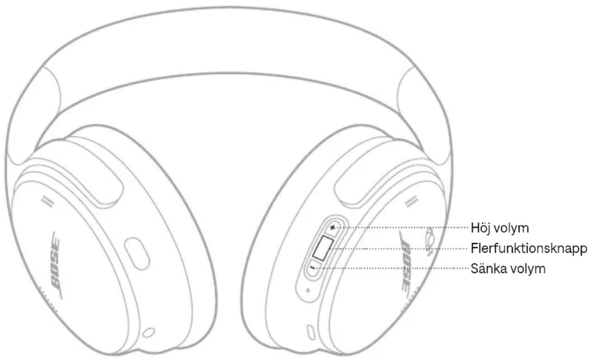 BOSE QuietComfort Headphones - MEDIEUPPSPELNING OCH VOLYM - 1